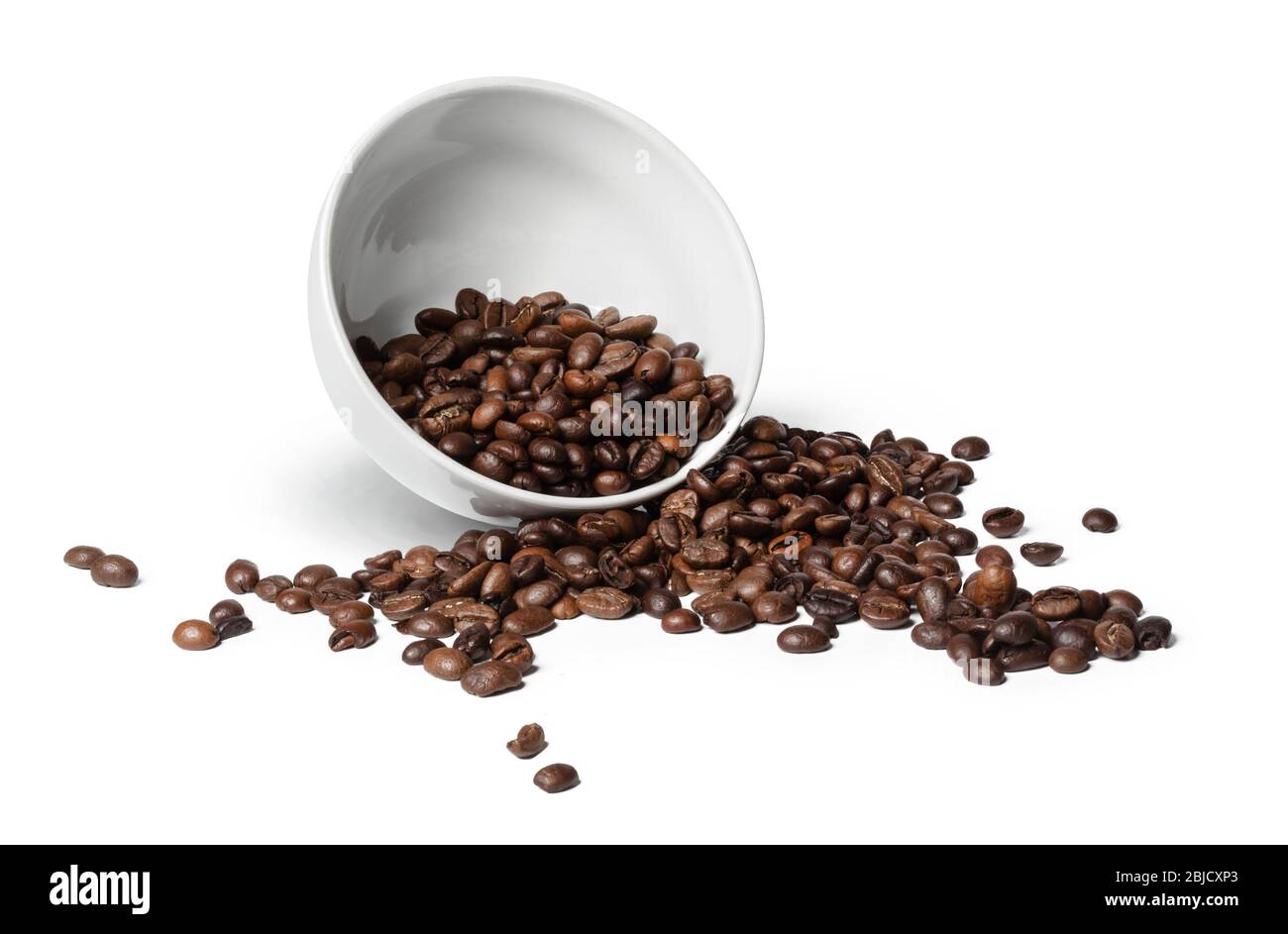 coffee beans isolated on white background. Close up Stock Photo - Alamy
