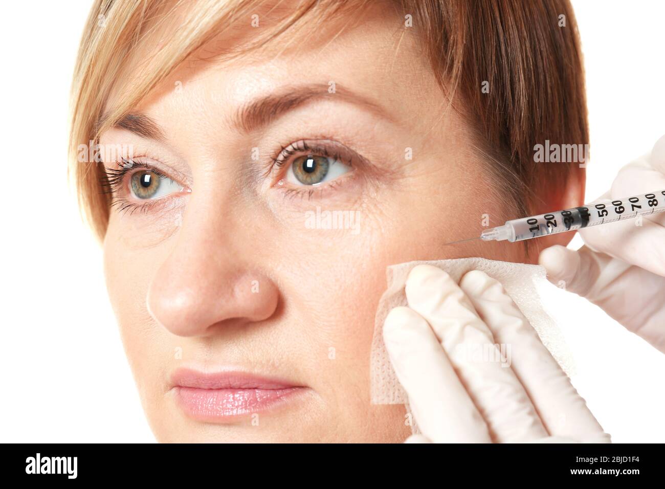 Hyaluronic acid injection for facial rejuvenation procedure Stock Photo Alamy