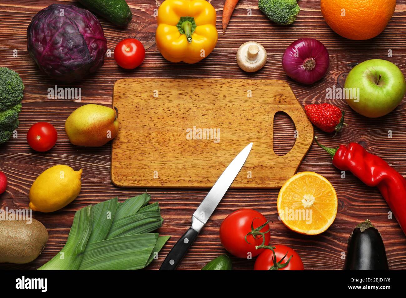 wooden fruit and veg cutting set