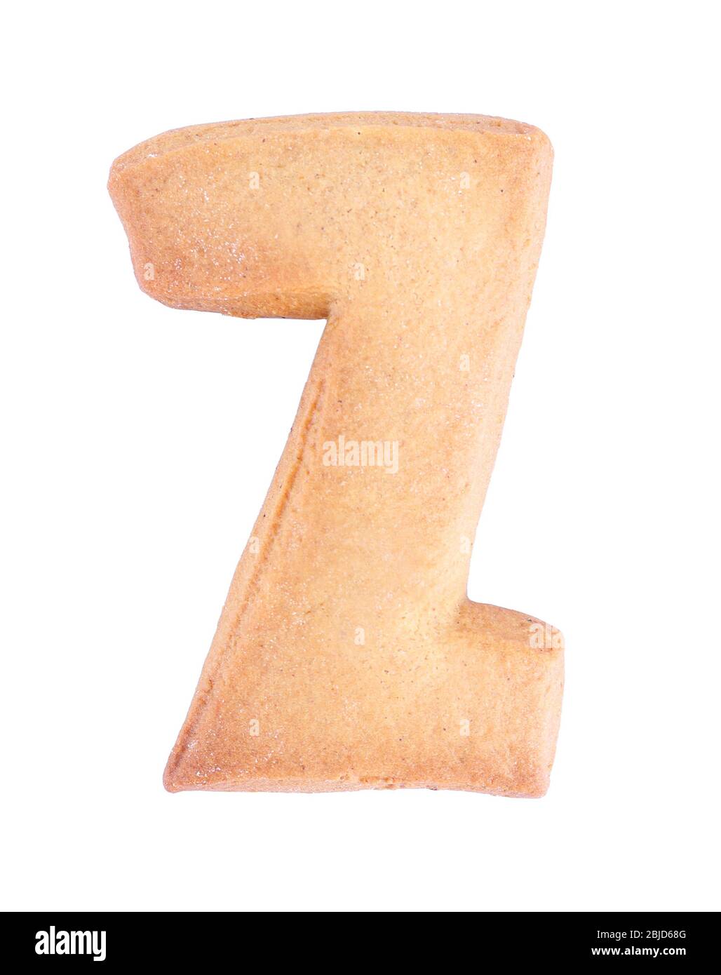 Cookie letter Z on white background Stock Photo Alamy