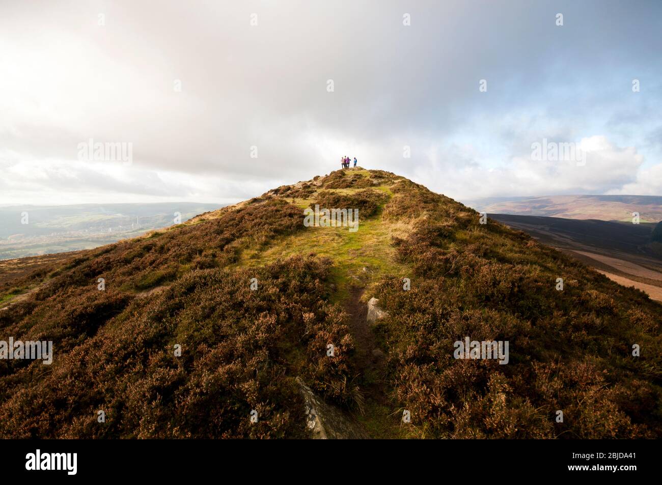 Win Hill summit in the Peak District National Park, England, UK Stock Photo