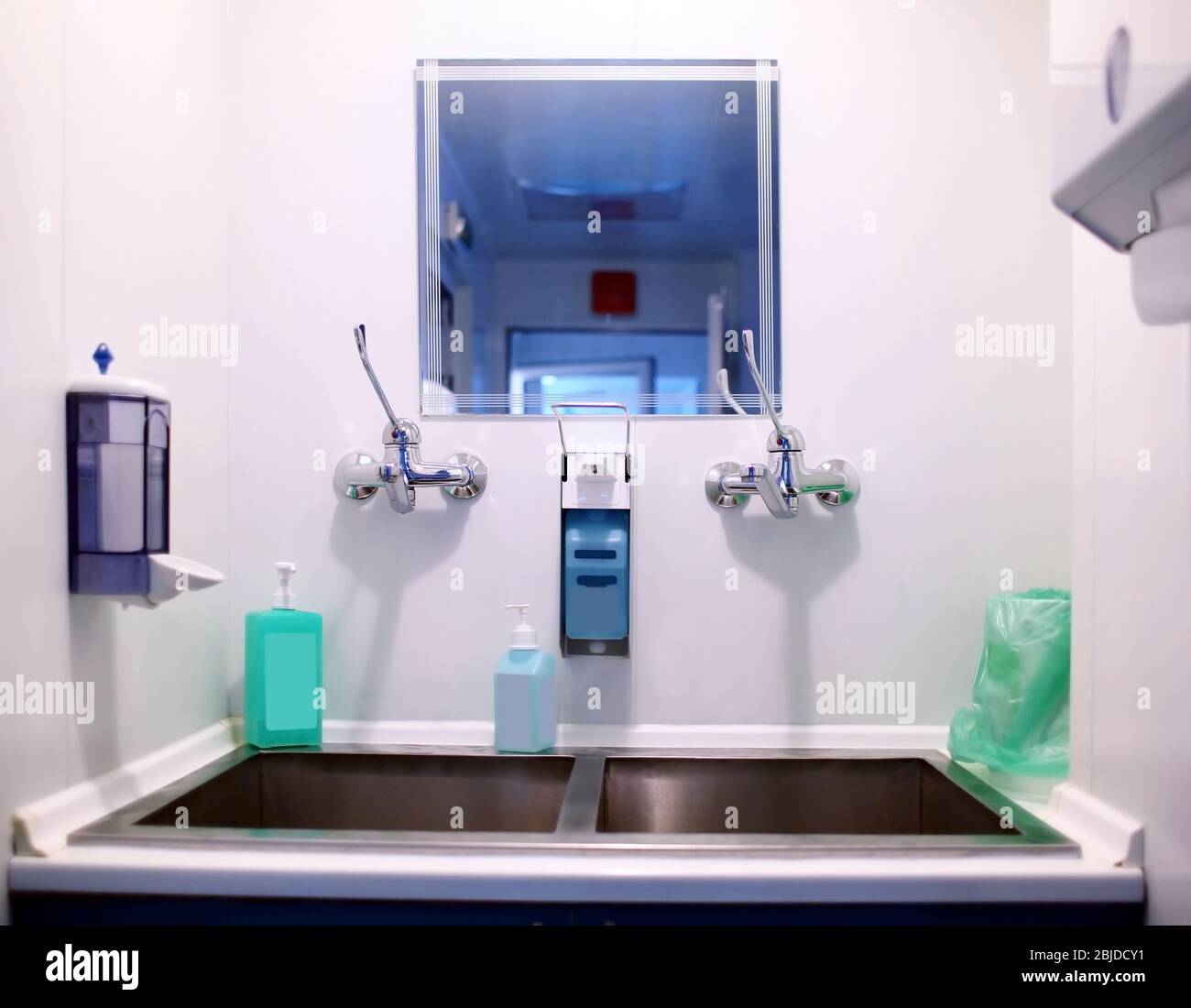 Sink in hospital room for sterilization Stock Photo Alamy
