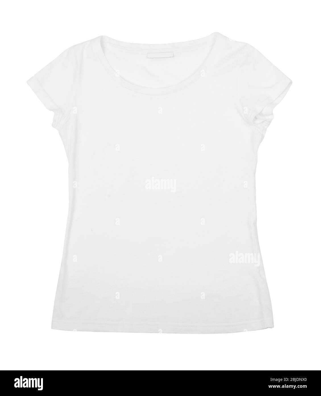 Blank t-shirt on white background Stock Photo