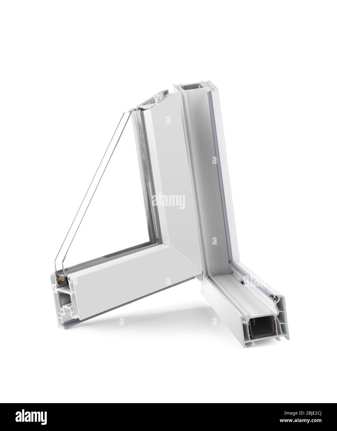 Sample of window profile on white background Stock Photo - Alamy