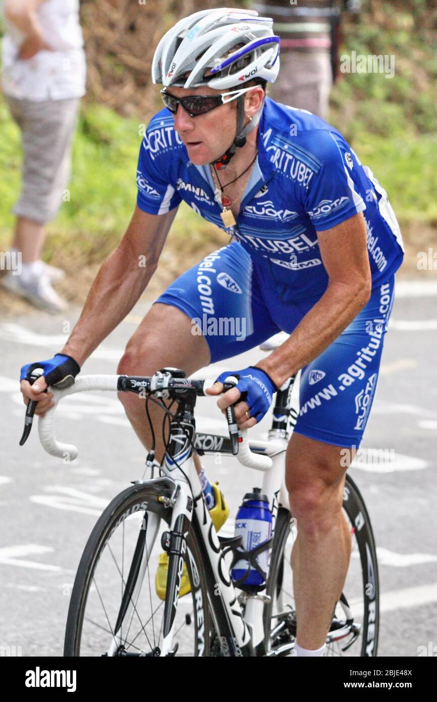 Nicolas Jalabert of Agritubel during the Championnat de France 2009,  cycling race, Saint Brieux on June 28, 2020 in Saint Brieux, France - Photo  Laurent Lairys / DPPI Stock Photo - Alamy
