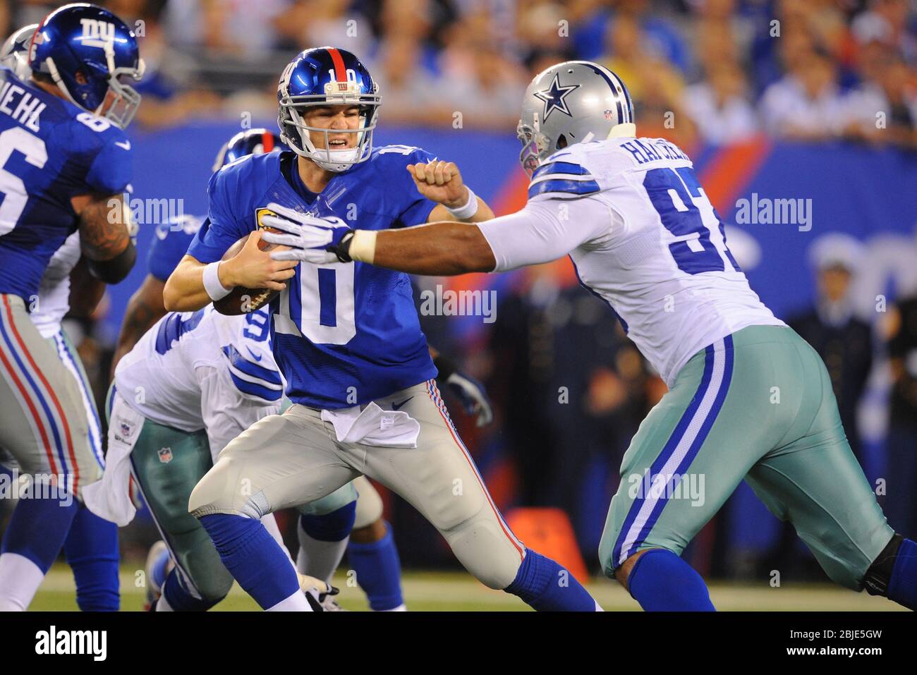 Dallas Cowboys' Jason Hatcher (97) walks off the field during the second  half of an NFL