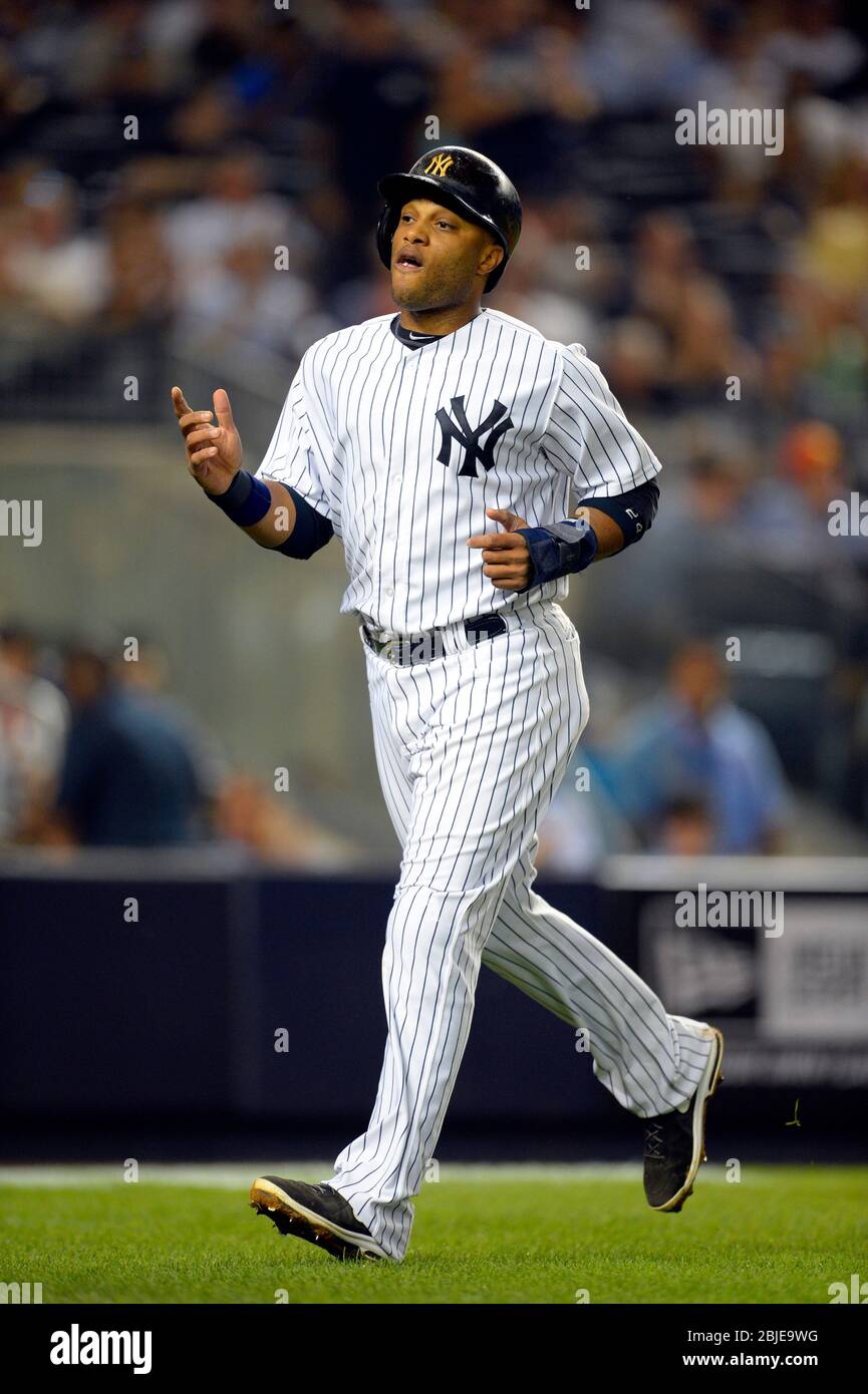 August 21, 2013: New York Yankees second baseman Robinson Cano (24) during a MLB game played between the Toronto Blue Jays and New York Yankees at Yan Stock Photo
