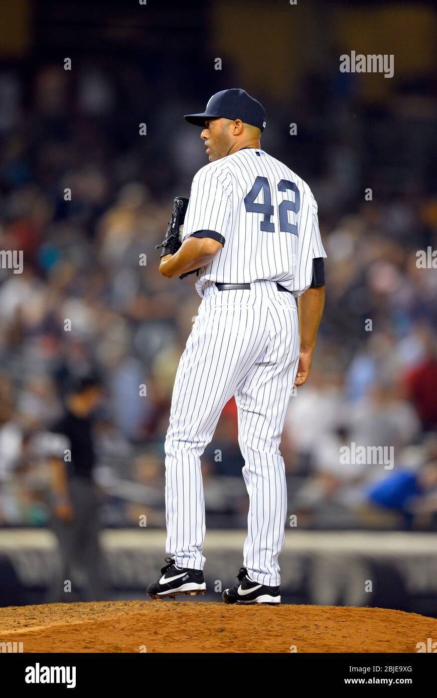 August 21, 2013 New York Yankees relief pitcher Mariano Rivera (42