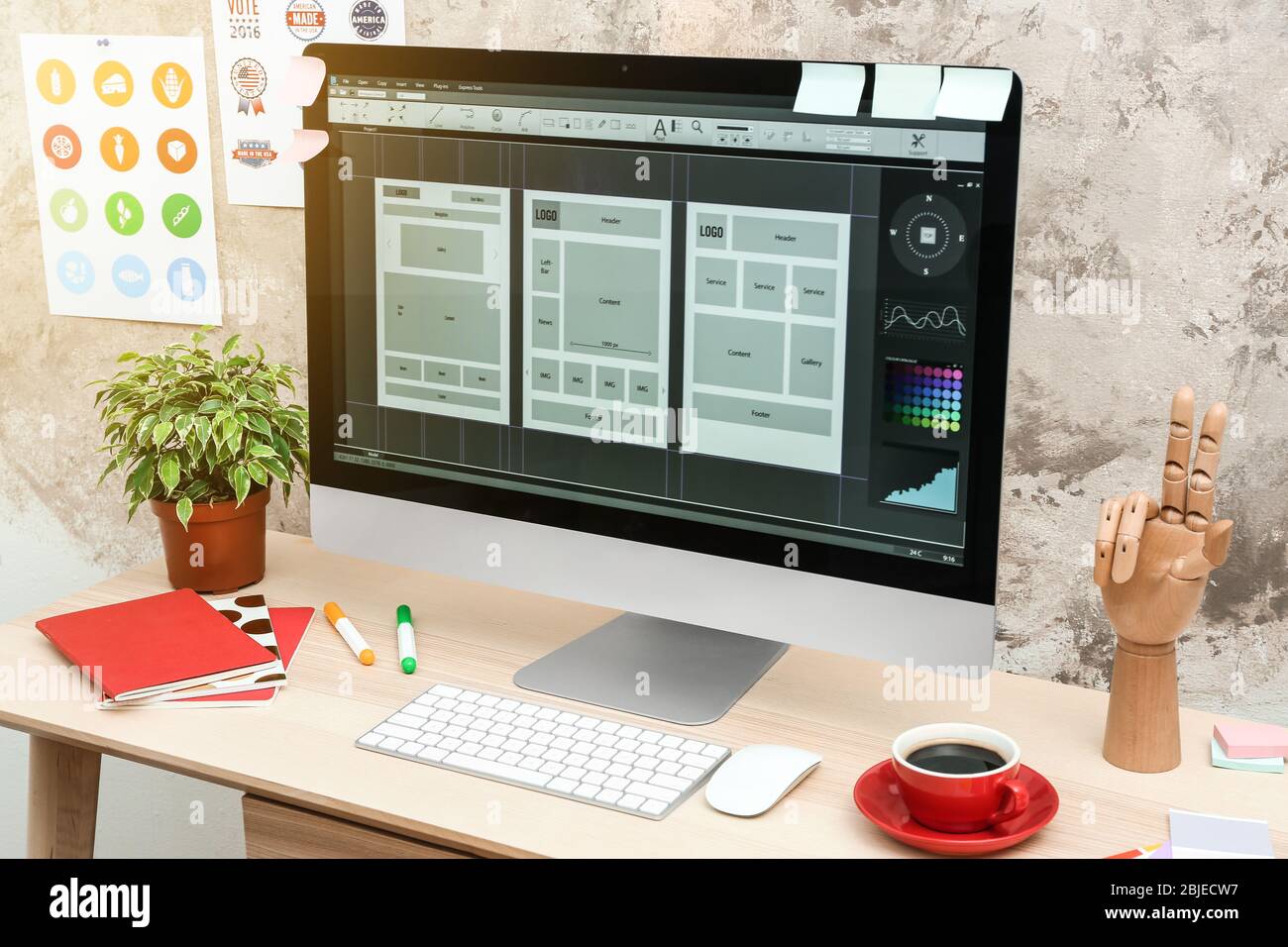 Painter workplace in order hi-res stock photography and images - Alamy