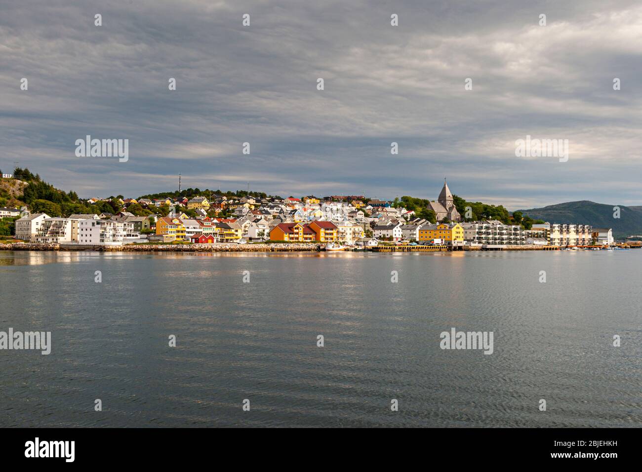 Cityscape of Kristiansund, Norway Stock Photo
