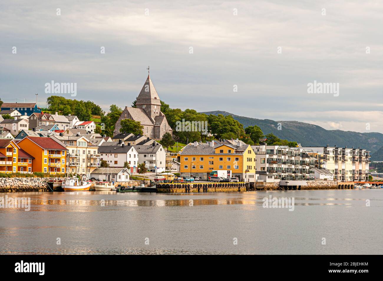 Cityscape of Kristiansund, Norway Stock Photo