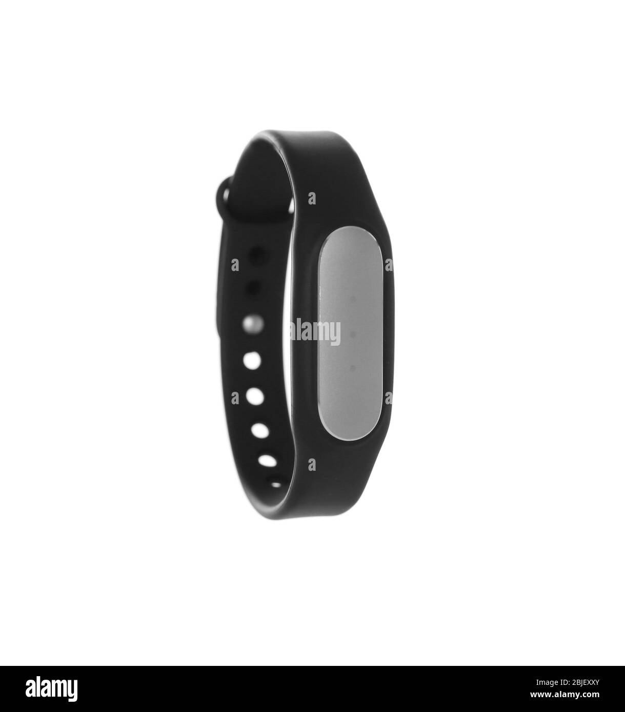 Fitness tracker on white background Stock Photo Alamy