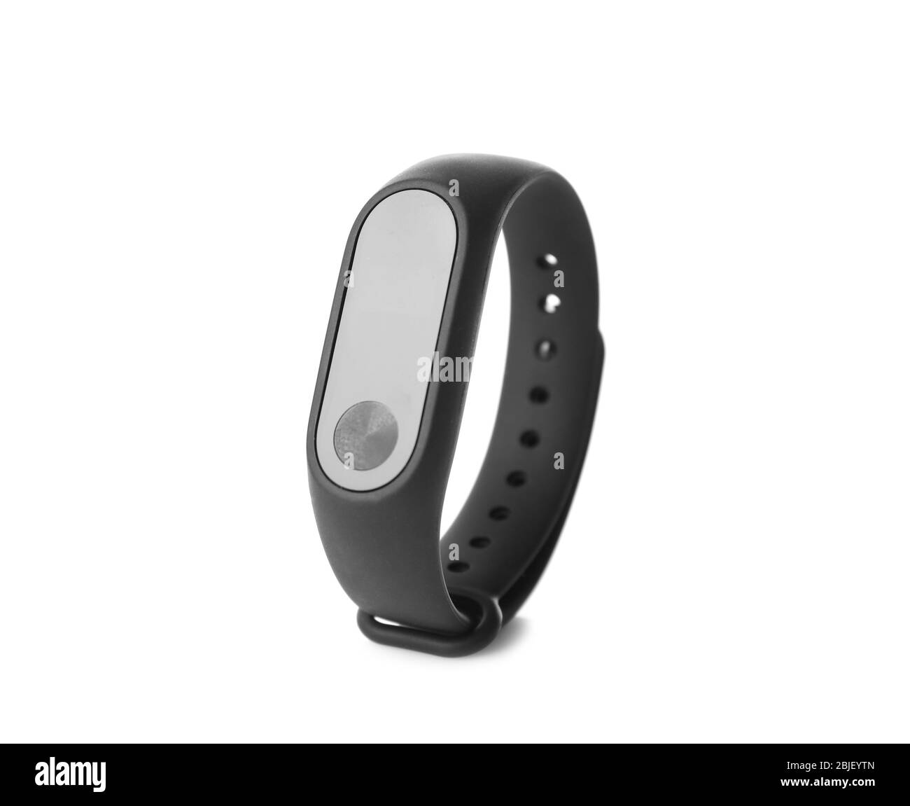 Fitness tracker isolated on white Stock Photo Alamy