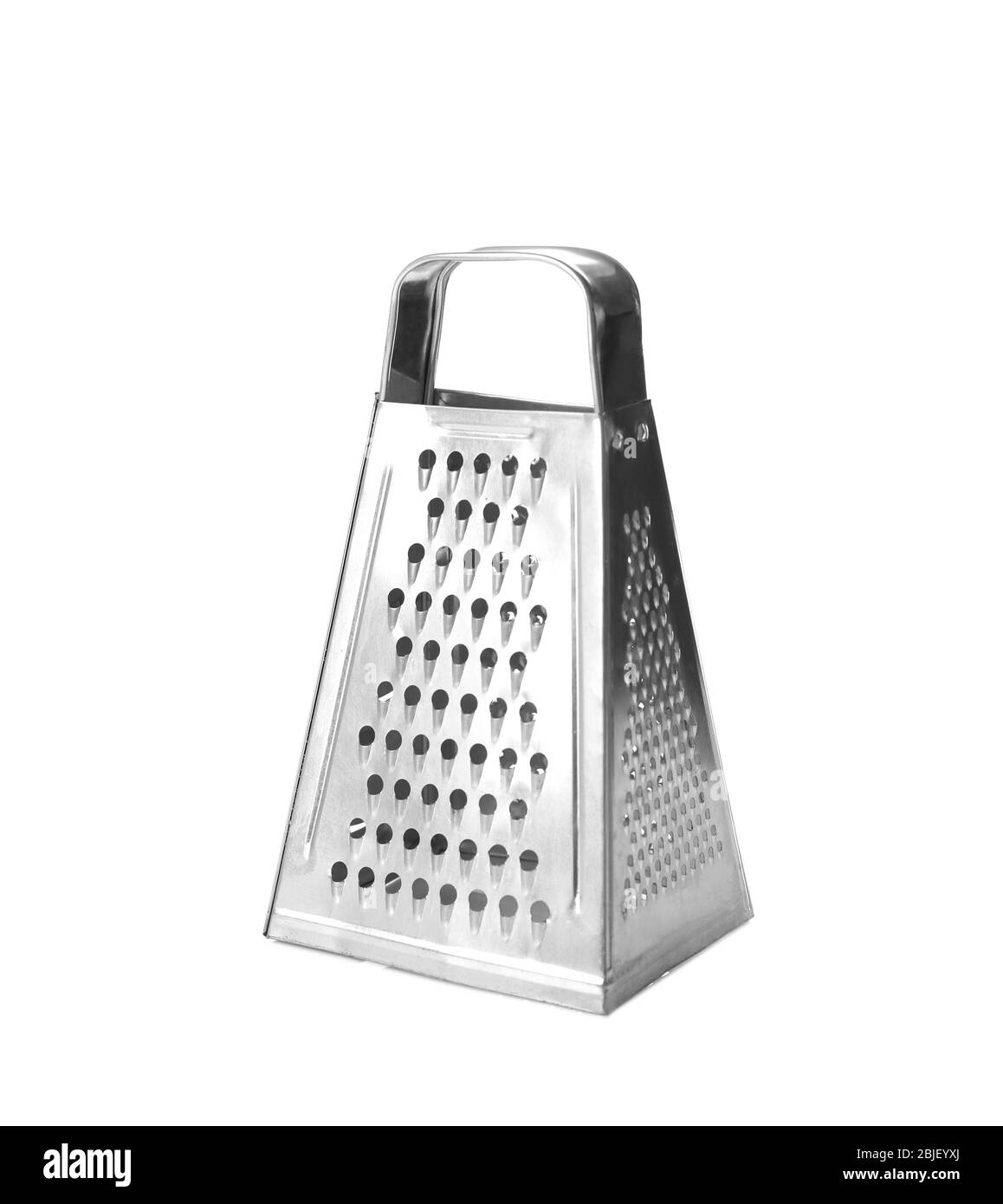 Cheese grater isolated on white Stock Photo Alamy