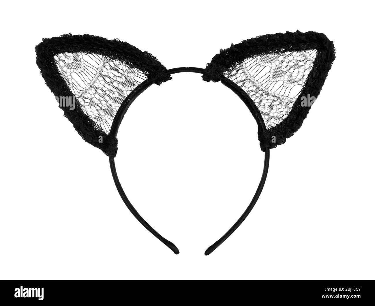 Hair hoop in shape of cat ears on white background Stock Photo - Alamy