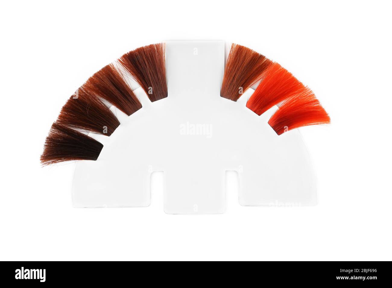 Palette of hair colors samples on white background Stock Photo Alamy