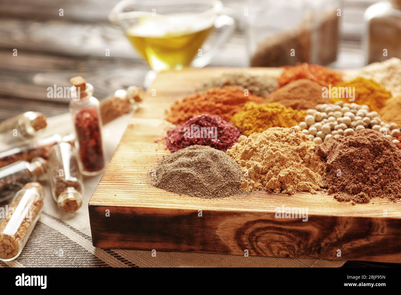 Diff Spices Board mix different spices hi-res stock photography and images - Alamy