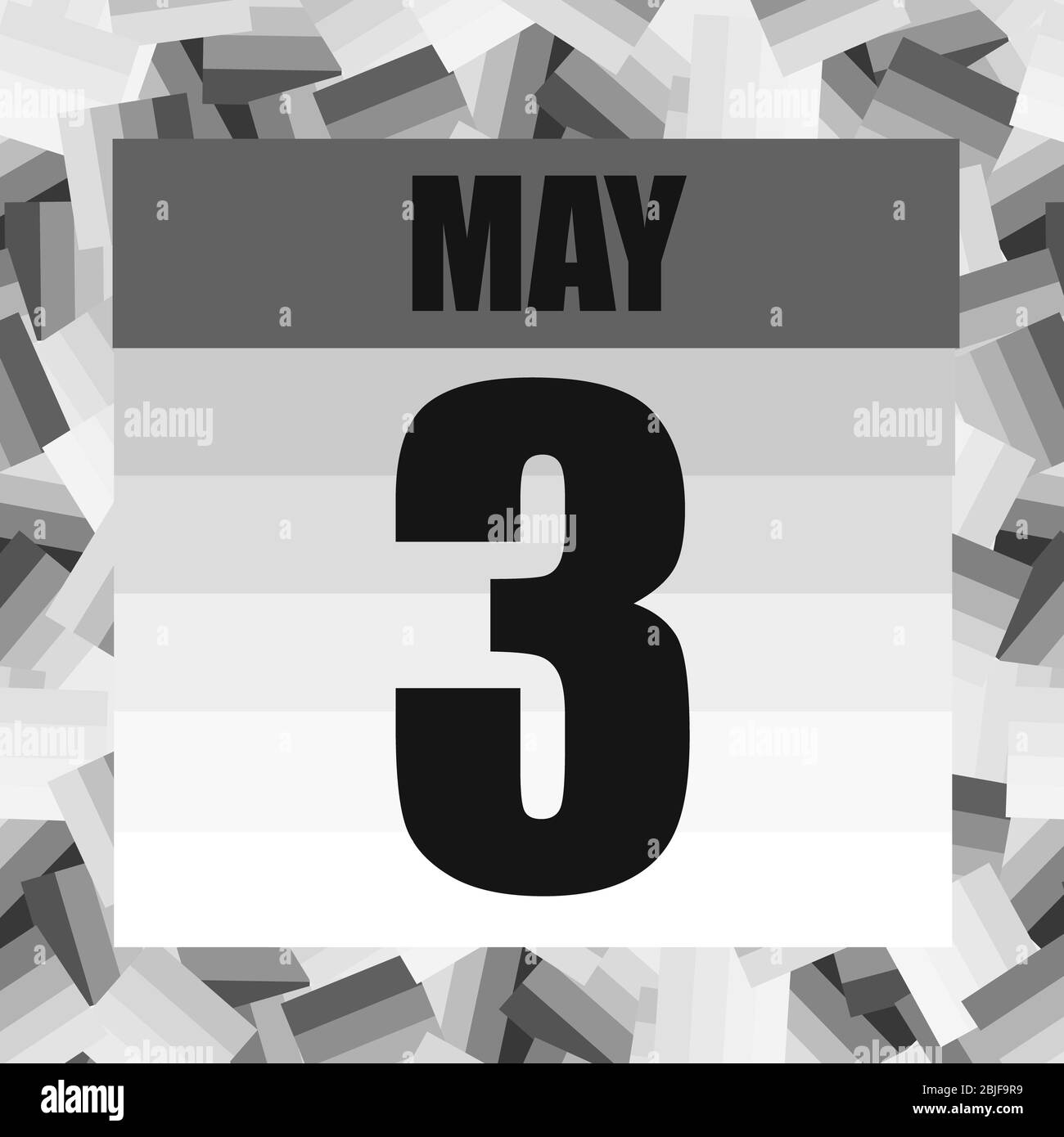 May 3 icon. For planning important day. Banner for holidays and special