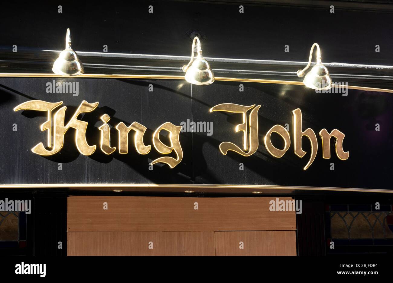 King John music bar on Mathew Street in Liverpool Stock Photo