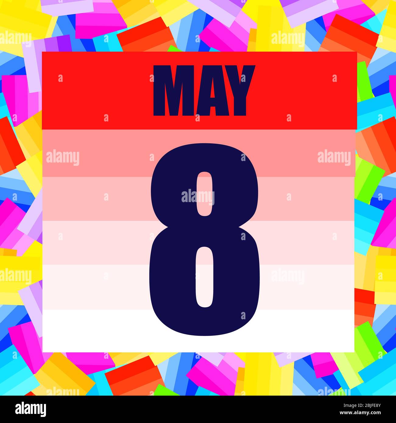 May 8 icon. For planning important day. Banner for holidays and special ...