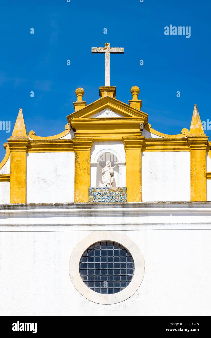 El Salvador Church in Praca de Sertorio Evora in Portugal Stock Photo