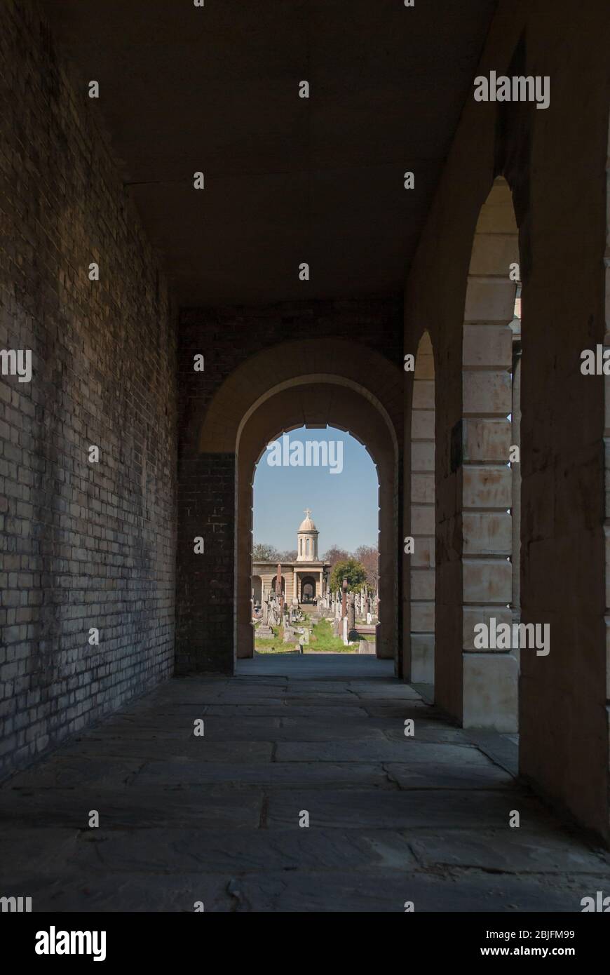 Brompton Cemetery, Fulham Rd, Kensington, London SW10 9UG Stock Photo