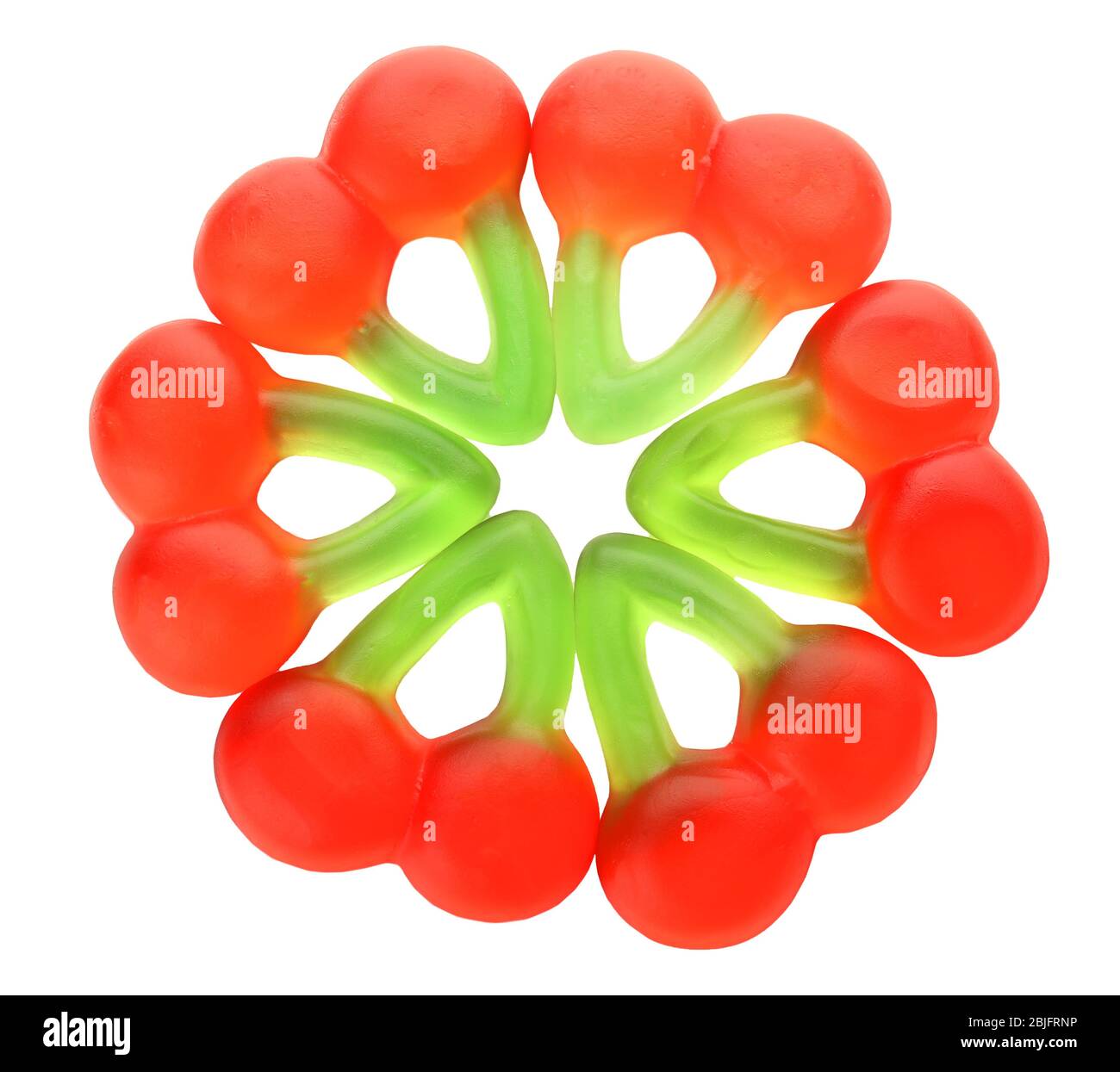 Composition of tasty jelly candies on white background Stock Photo - Alamy