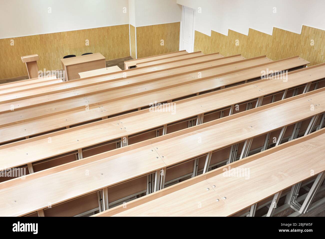 Interior of big modern classroom Stock Photo Alamy