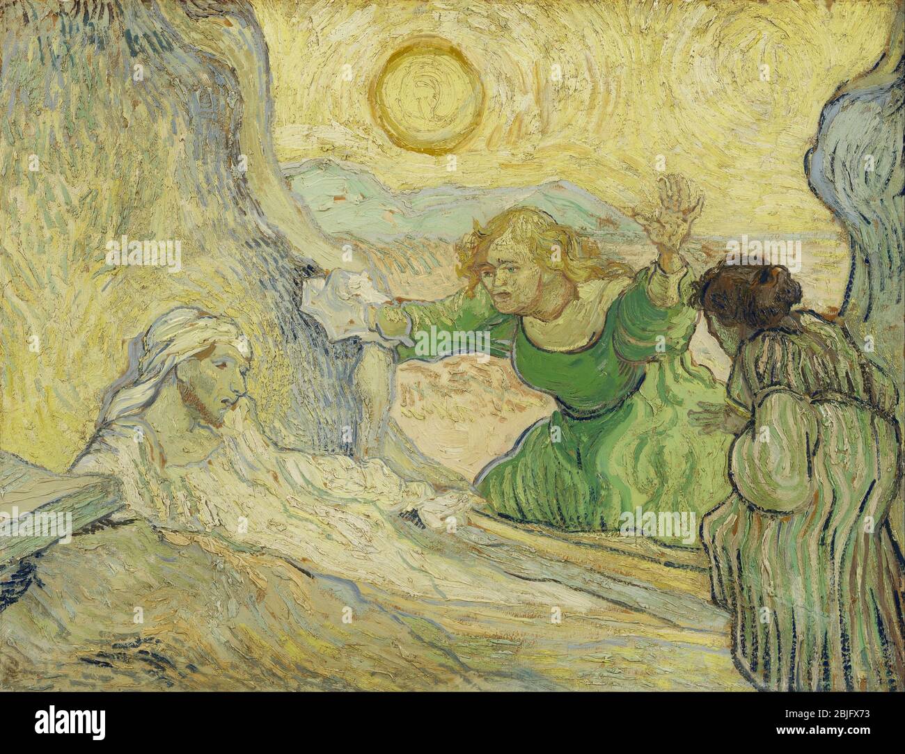 The Raising of Lazarus (after Rembrandt) by V. Van Gogh, 1890. Van Gogh ...