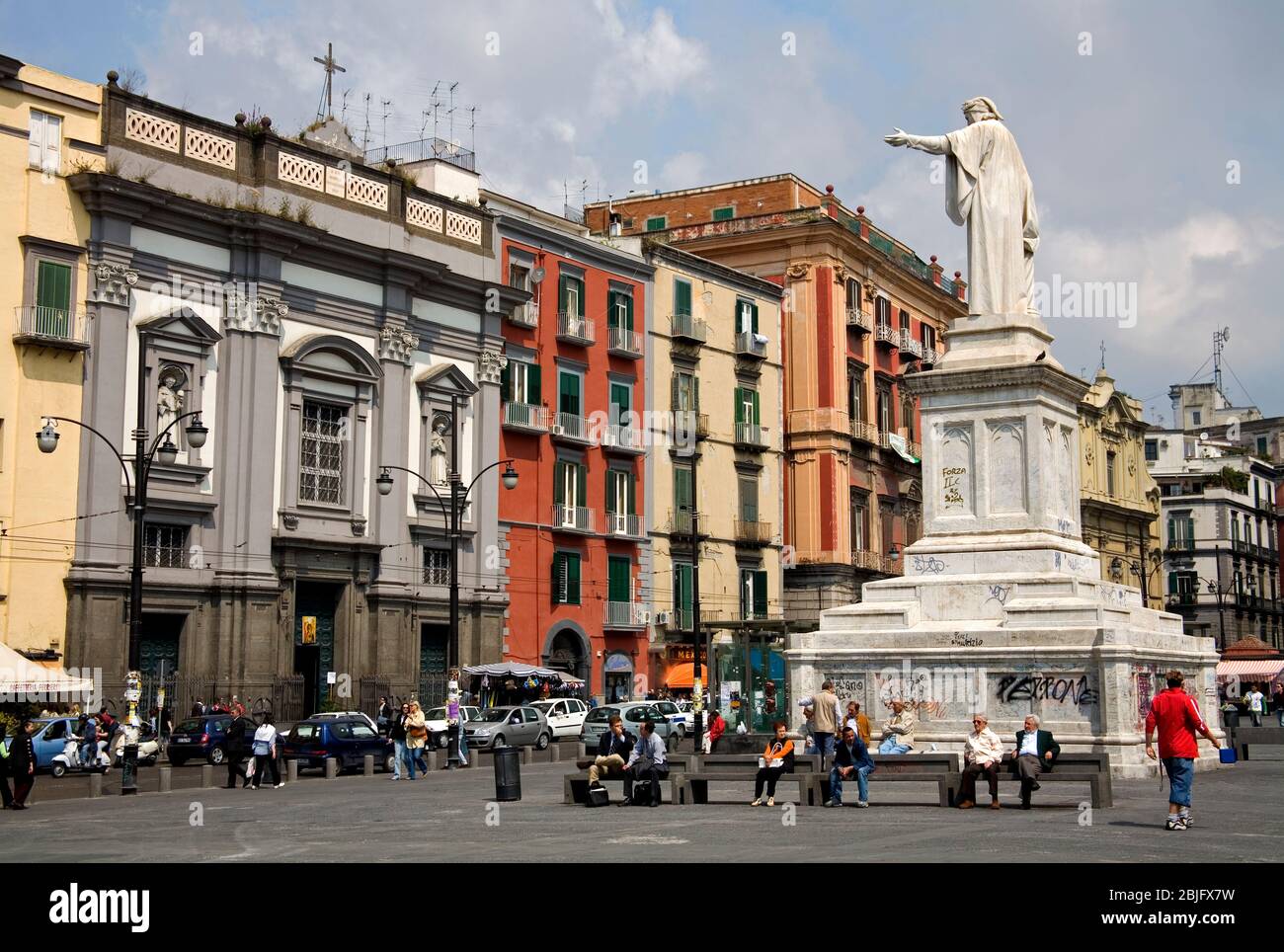 Piazza Dante, City of Naples, Italy Stock Photo - Alamy