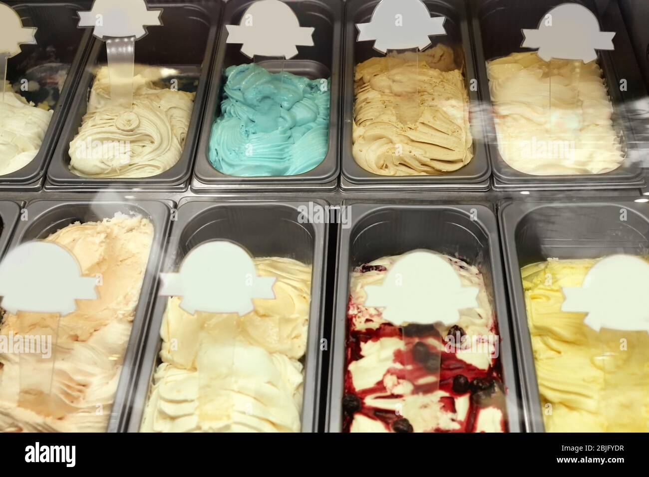 showcase-of-different-ice-cream-in-metal-tubs-closeup-stock-photo-alamy