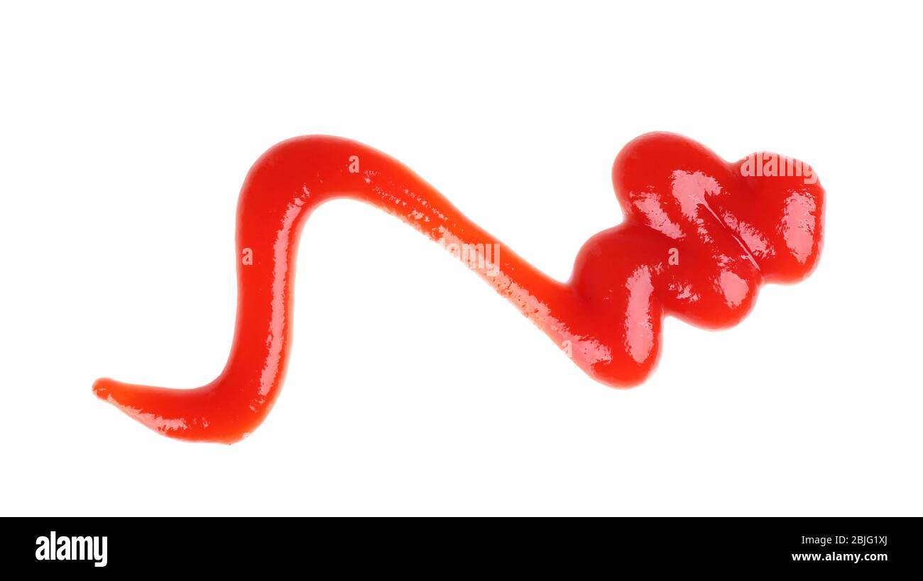 Delicious tomato sauce on white background Stock Photo Alamy