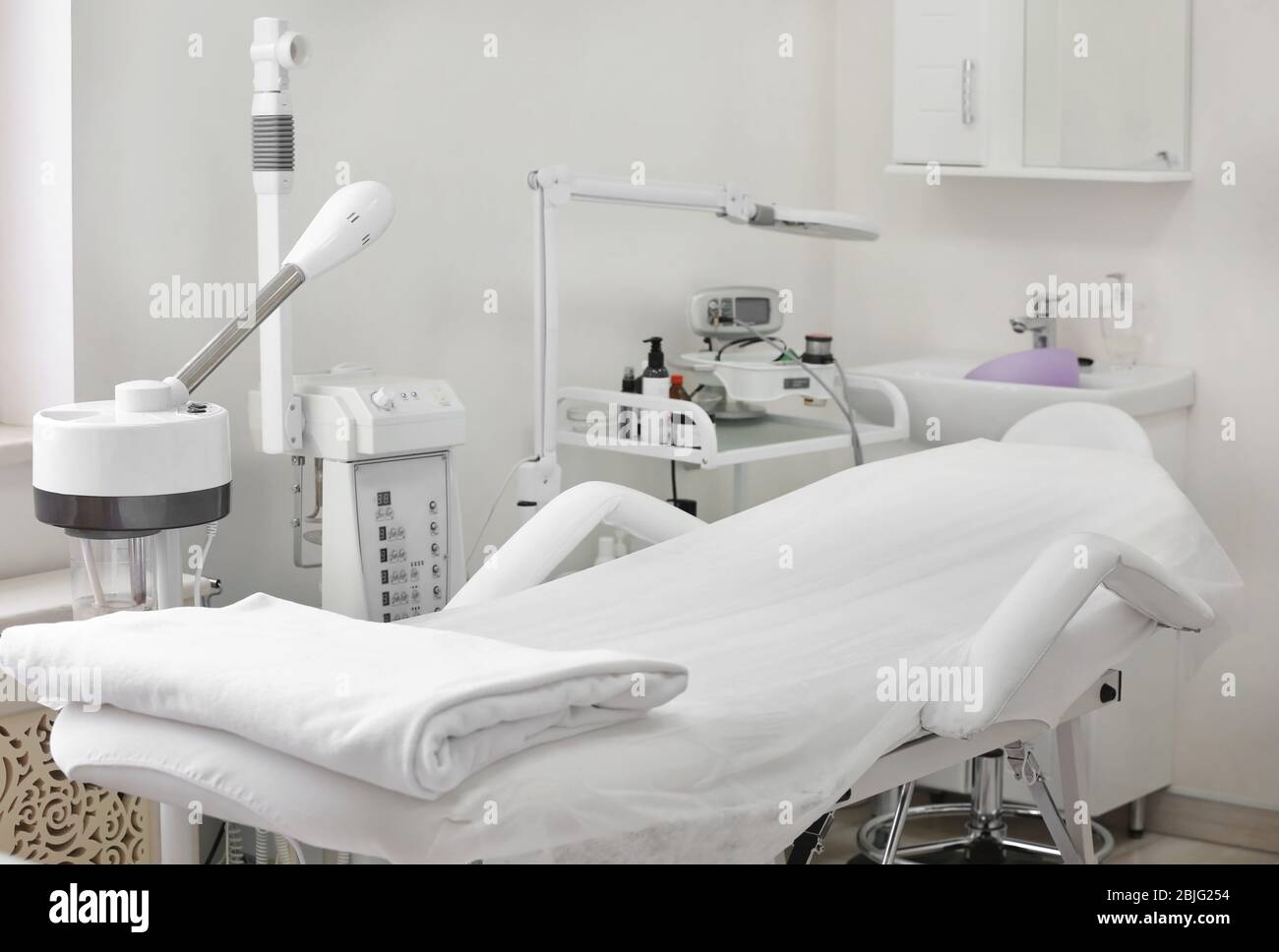 Room with equipment in dermatology clinic Stock Photo Alamy