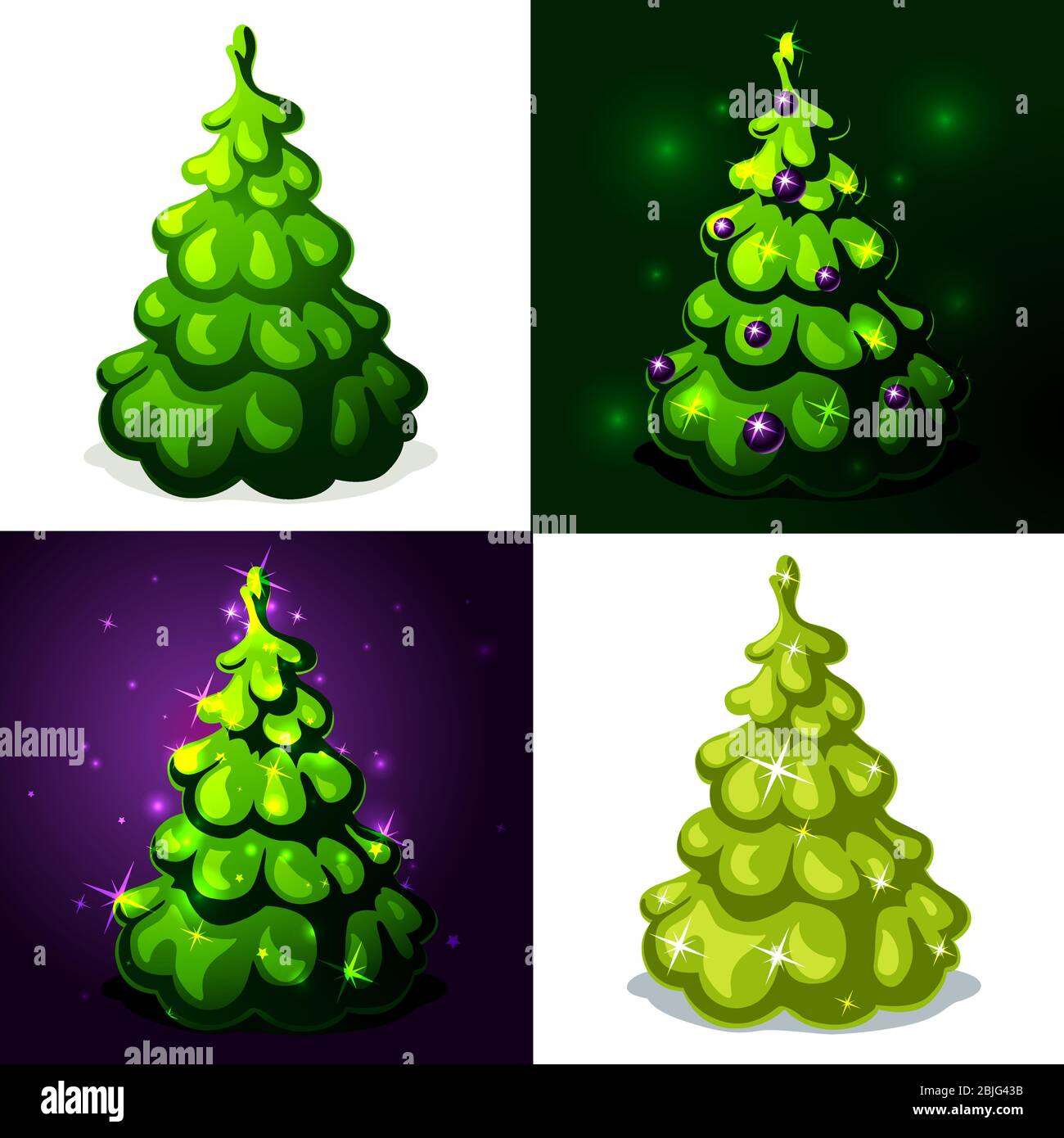 green christmas tree vector illustration Stock Vector Image & Art Alamy