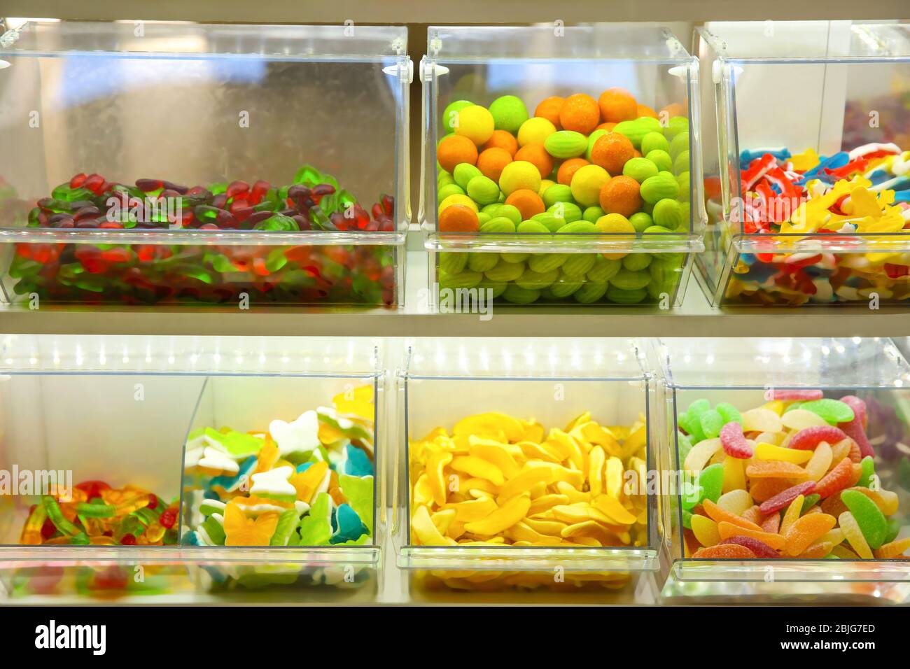 Colorful sweets in candy shop Stock Photo - Alamy