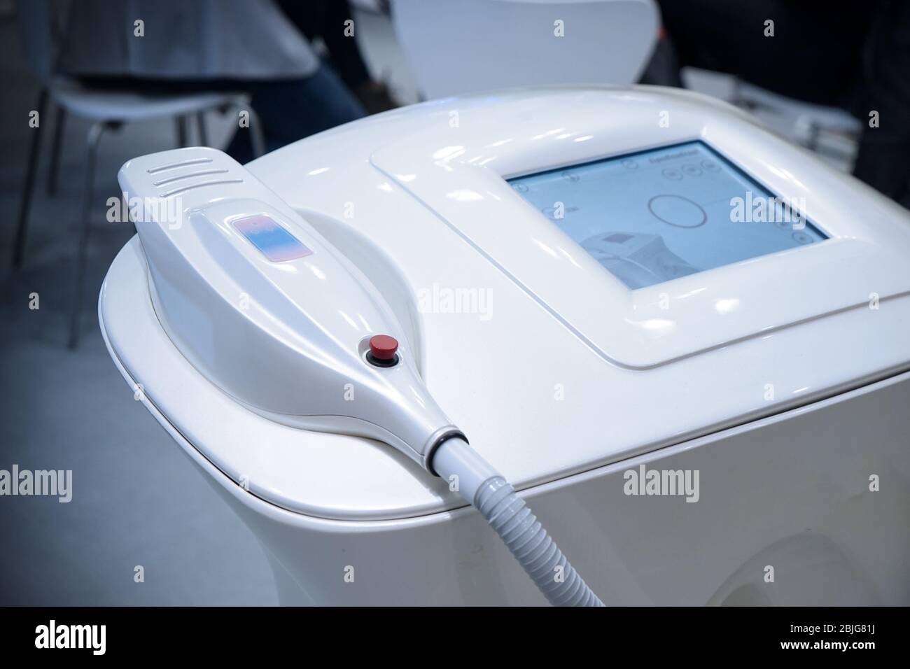 Modern equipment for spa salons on exhibition Stock Photo