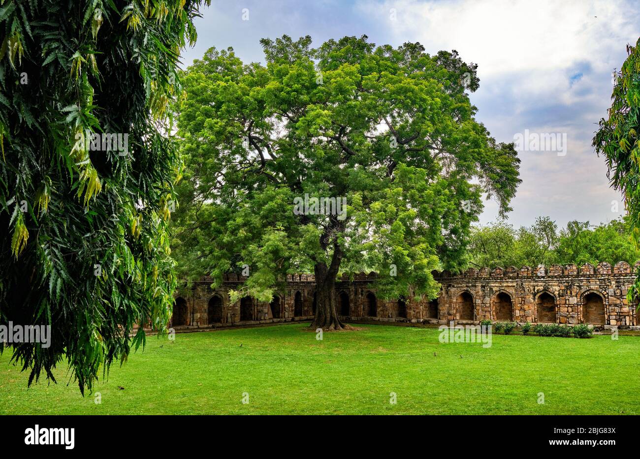 Tomb of Sikandar Lodi, ruler of the Lodi Dynasty in Lodhi Gardens in New Delhi, India Stock Photo