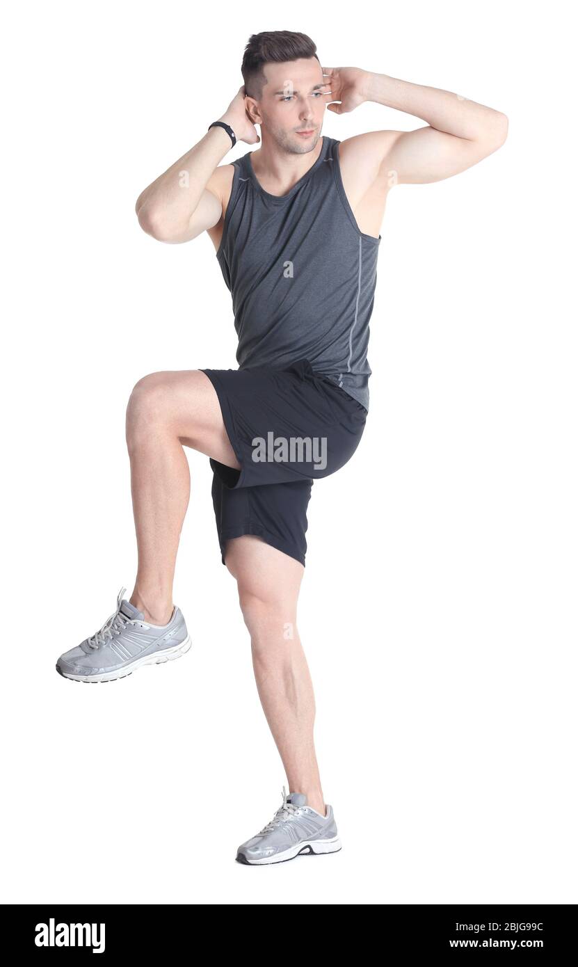 Squat with bicycle crunch deals