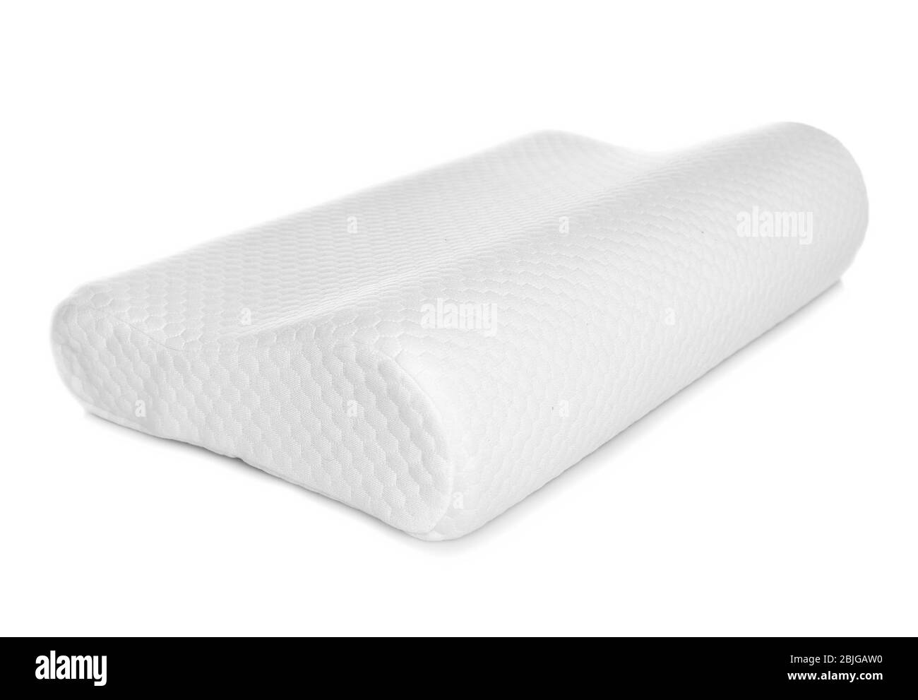 Orthopedic pillow on white background. Physiotherapy concept Stock Photo -  Alamy