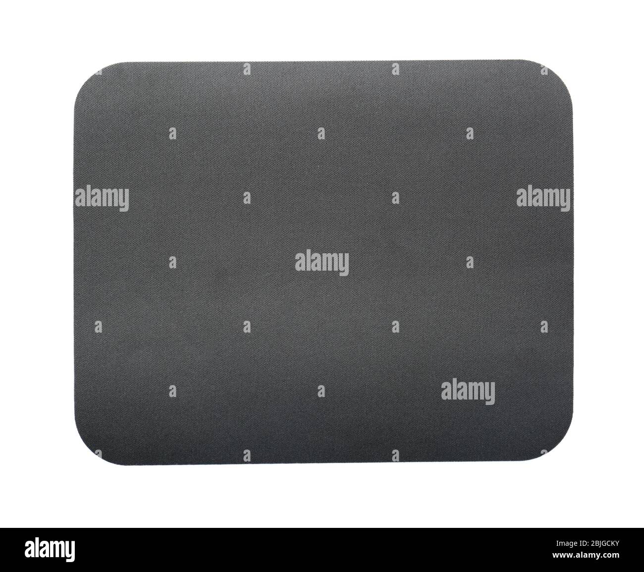 Black mouse pad on white background Stock Photo