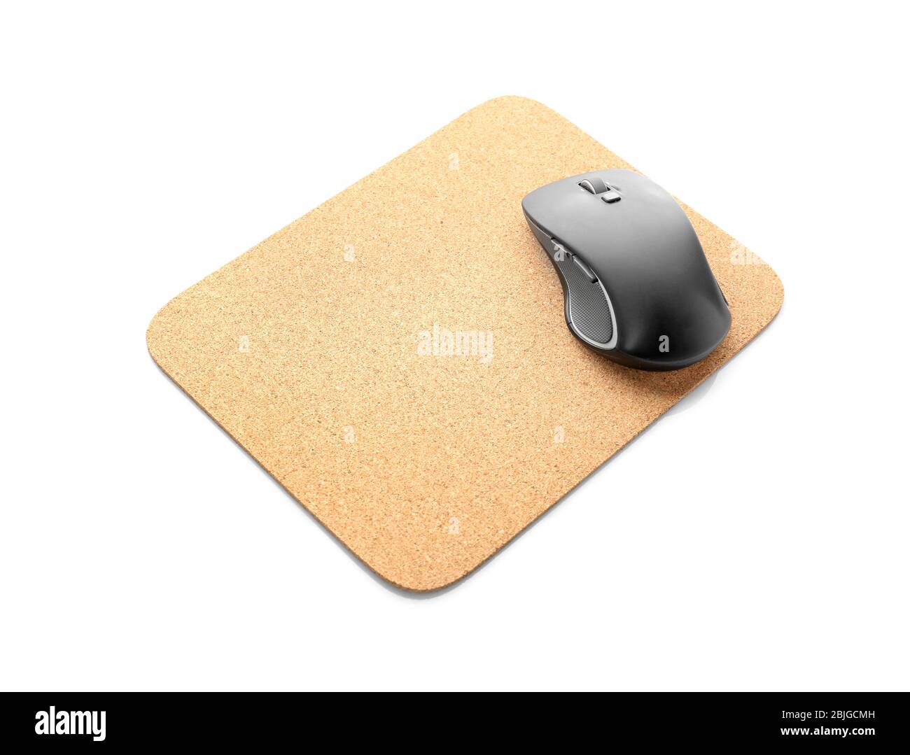Modern wireless mouse and pad on white background Stock Photo Alamy