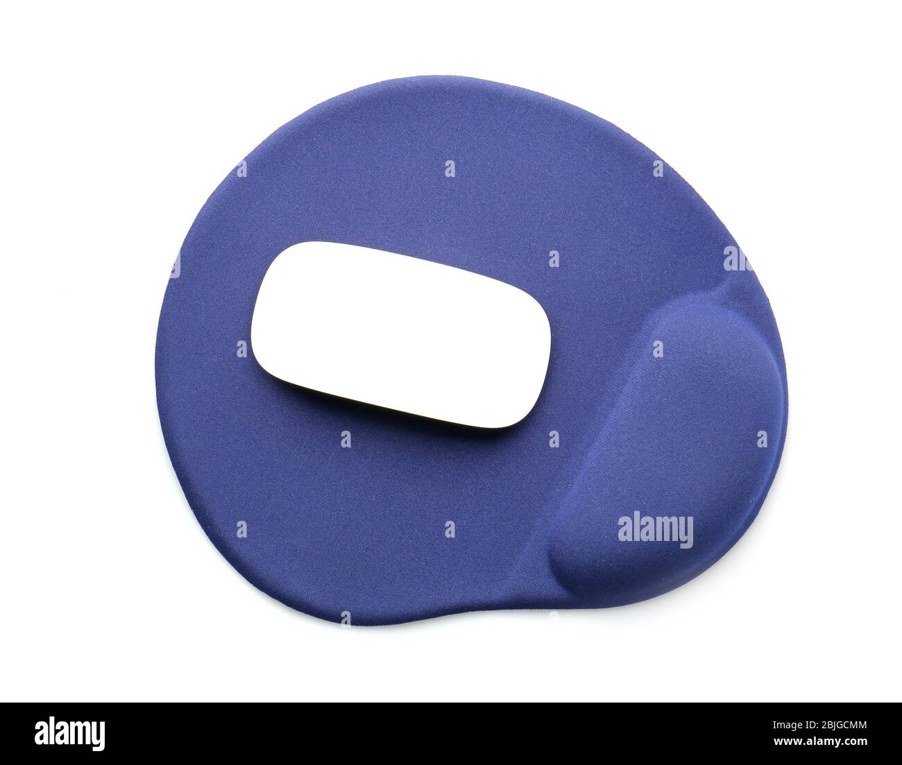 Modern wireless mouse and pad on white background Stock Photo Alamy