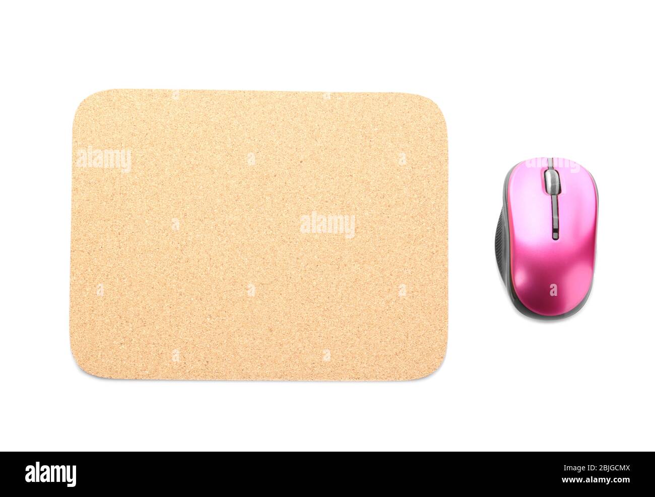 Modern wireless mouse and pad on white background Stock Photo Alamy