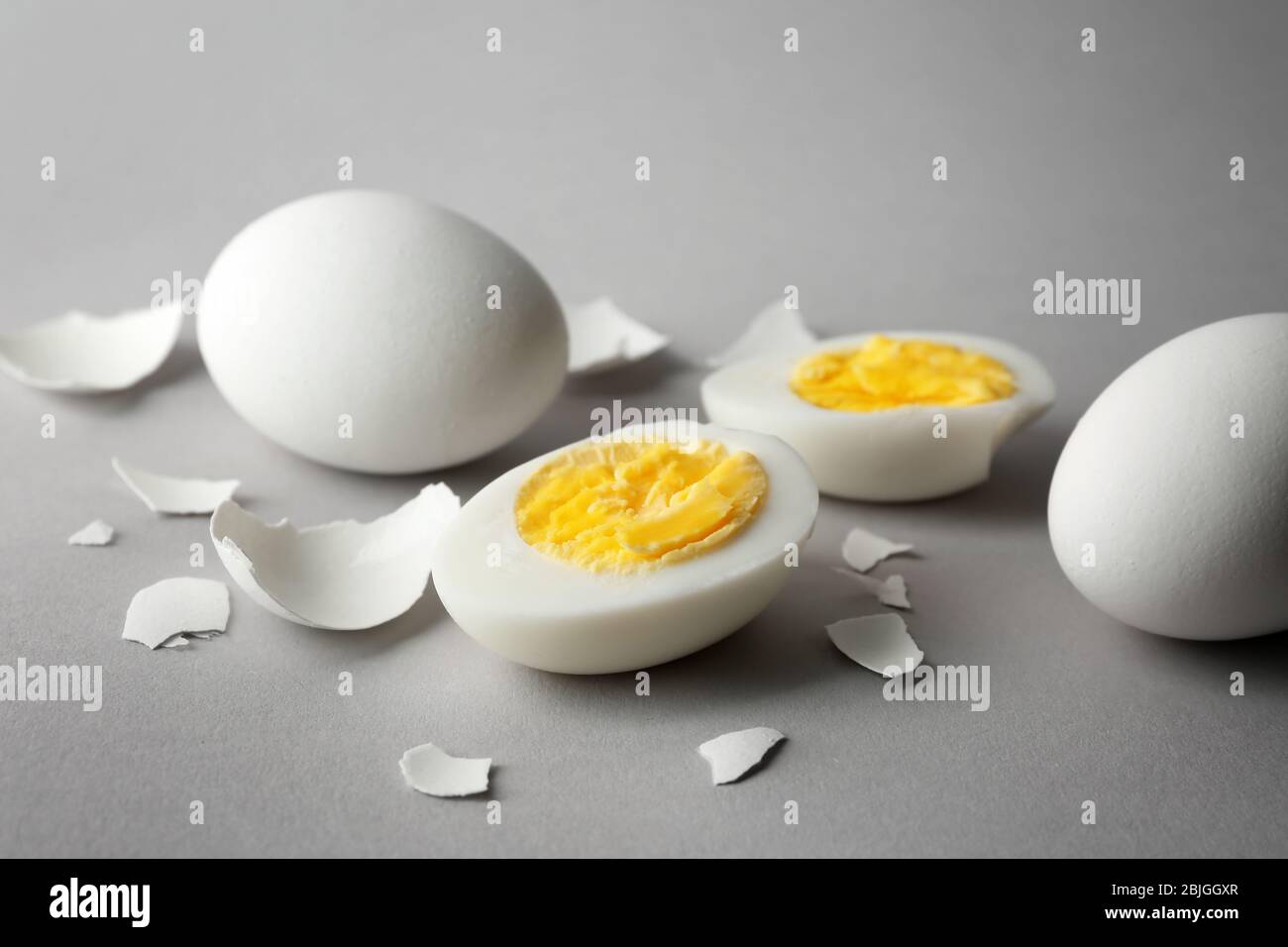 Hard boiled egg yolk grey hires stock photography and images Alamy