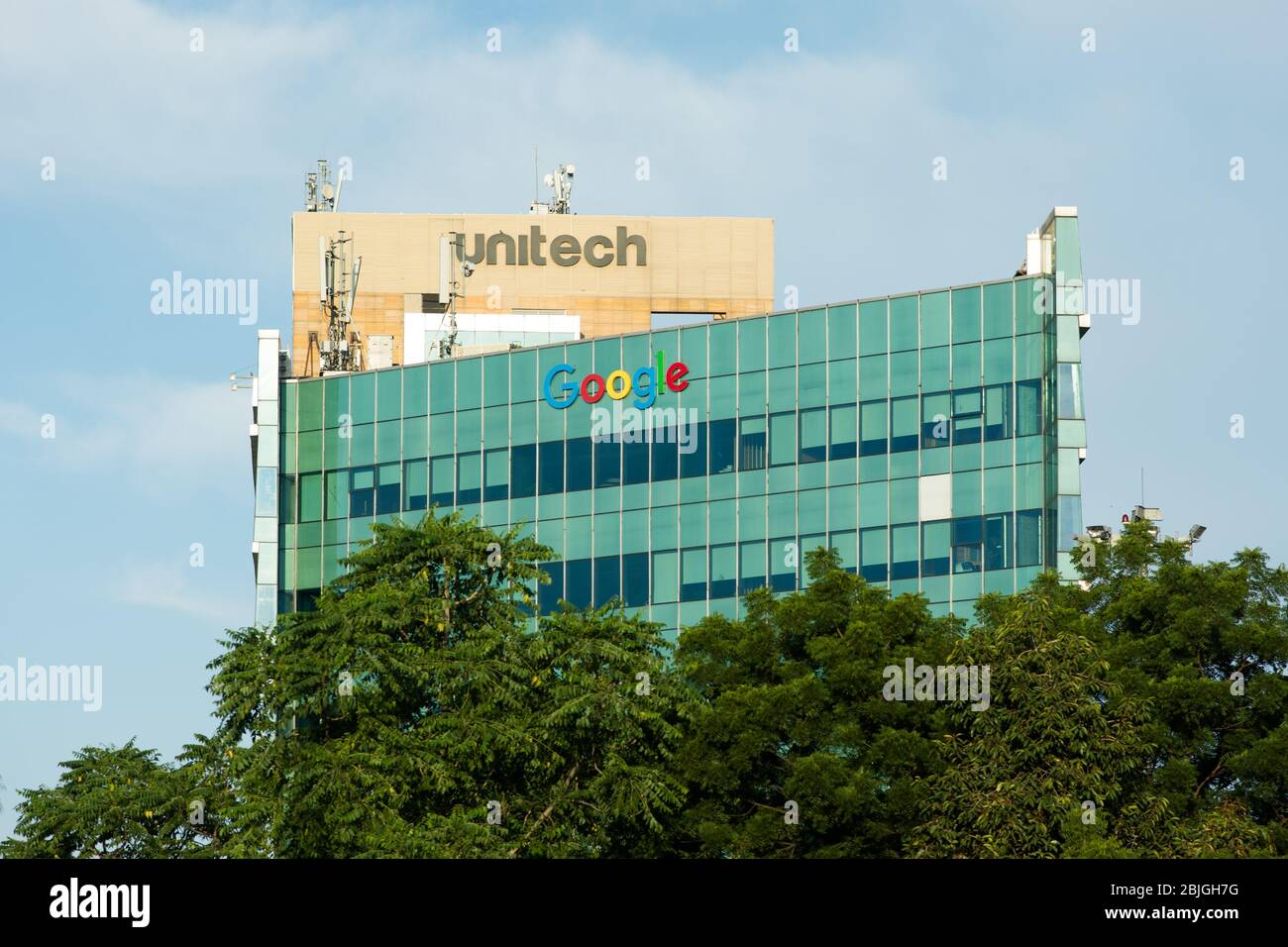 Gurgaon, Haryana / India - September 28, 2019: Google’s new office headquarters in Gurgaon, India Stock Photo
