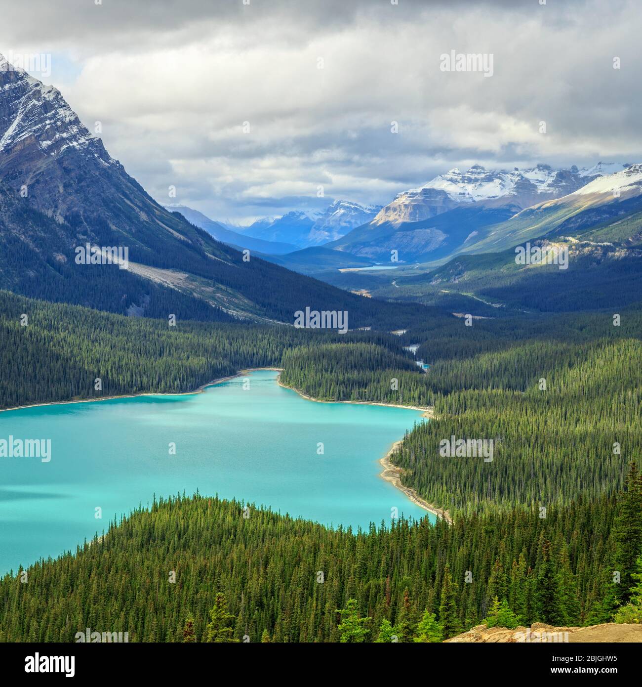 Peyto Lake in Banff National Park in Alberta, Canada Stock Photo - Alamy