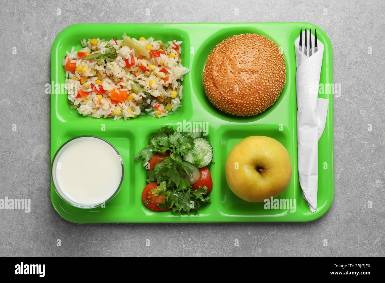 School Lunch Tray Milk High Resolution Stock Photography and Images Alamy