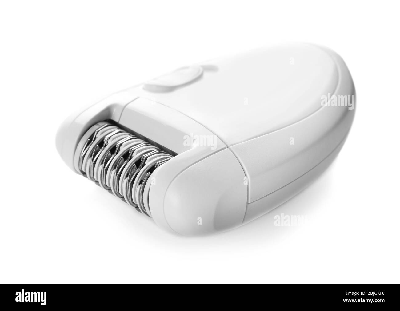 Modern epilator on white background, closeup Stock Photo Alamy