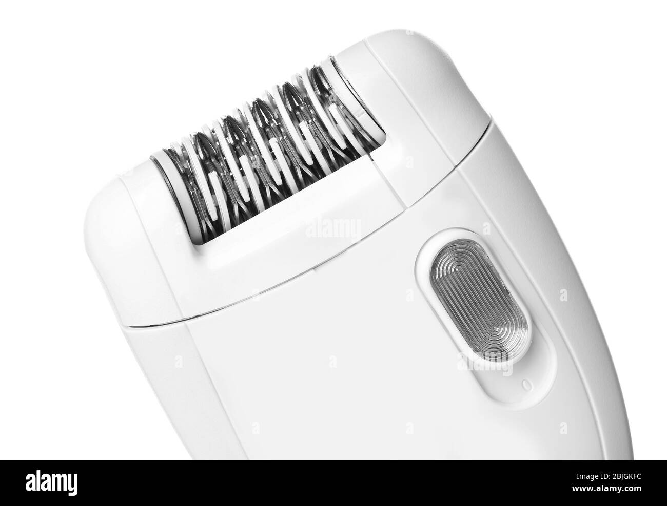 Modern epilator on white background, closeup Stock Photo Alamy