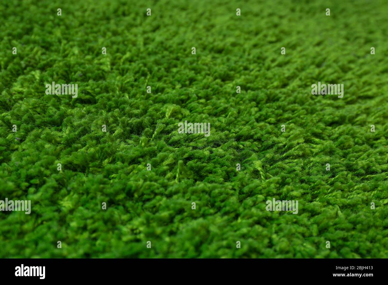 Green fluffy carpet as background, closeup Stock Photo Alamy